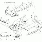S19SJA5BSL/BEL 550 WIDETRAK LX ES/INTL Body, nosepan braces and bumper - s19sja5bsl  /  b...