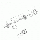 S19CEA5BSL 550 INDY 144 ES Drive train, clutch, primary - s19cea5bsl (49snowd...