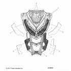 S19DCL8RS/8REM 850 RUSH XCR SC SELECT ALL OPTIONS Body, hood foam  /  fiber - s19dcl8rs  /  8rem (60...