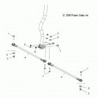 S19WAA1ASA/AEA 120 INDY/INTL Steering, lower - s19waa1asa  /  aea (49steeringlw...
