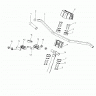 S19EKB6PSL 600 INDY SP 129 ES Steering, upper and handlebar asm. - s19ekb6psl (6...