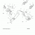 S19CED5B 550 INDY LXT ES ALL OPTIONS Chassis, clutch guard and footrests - s19ced5b all...