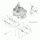 S19CBA6GSL 600 INDY 121 ES Engine, mounting - s19cba6gsl (49snowenginemount13...