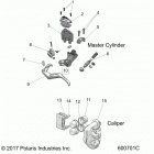 800 TITAN SP/ADVENTURE/XC ALL OPTIONS Brakes, caliper and master cylinder asm. - s20fjb8...