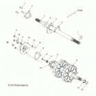 S19CEA5BSL 550 INDY 144 ES Drive train, jackshaft and driveshaft - s19cea5bsl...