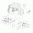 S19CEA5BSL 550 INDY 144 ES Engine, mounting -s19cea5bsl (49snowenginemount145...