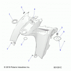 550 LXT ES Body, console - s20ced5bsl  /  bsu (601081c)