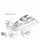 S19SJA5BSL/BEL 550 WIDETRAK LX ES/INTL Body, hood hinge and brace asm. - s19sja5bsl  /  b...