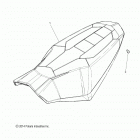 S19DDE8PSL 800 SWITCHBACK ADVENTURE ES Body, seat - s19dde8psl (49snowseat15pros)