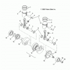 S19CEA5BSL 550 INDY 144 ES Engine, piston and crankshaft - s19cea5bsl (499723...