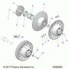 800 TITAN SP/ADVENTURE/XC ALL OPTIONS Drive train, clutch, secondary - s20fjb8  /  fje8 ...