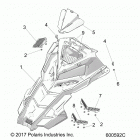 S19EEC8RS/REM 850 SWITCHBACK ASSAULT SC SELECT Body, hood asm. - s19eec8rs  /  rem all options (6...