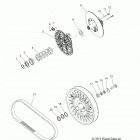 S19CEA5BSL 550 INDY 144 ES Drive train, clutch, secondary - s19cea5bsl (49sno...
