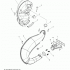 S19DDE8PSL 800 SWITCHBACK ADVENTURE ES Engine, exhaust - s19dde8psl (49snowexhaust15pros)