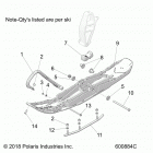 S19DCL6PS/6PEM 600 RUSH XCR SC SELECT ALL OPTIONS Steering, ski asm. - s19dcl6ps  /  pem (600884c)
