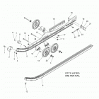 S19DCL8RS/8REM 850 RUSH XCR SC SELECT ALL OPTIONS Suspension, rail asm. - s19dcl8rs  /  8rem (601074...