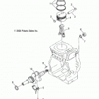 S19WAA1ASA/AEA 120 INDY/INTL Engine, piston and crankshaft - s19waa1asa  /  aea...