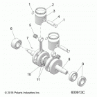 600 SWITCHBACK XCR ALL OPTIONS (S21DDL6PS) Engine, piston and crankshaft - s21ddl6ps all opti...