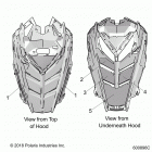 550 LXT ES Body, hood foam  /  seal - s20ced5bsl  /  bsu (600...