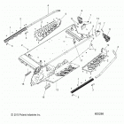 S19DDE8PSL 800 SWITCHBACK ADVENTURE ES Chassis, tunnel and rear asm. - s19dde8psl (600286...