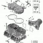 002 - SUMMIT 600R E-TEC Цилиндр и головка
