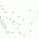 002 - BACKCOUNTRY 850 E-TEC 08- rear shocks - std