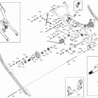001 - GRAND TOURING 600R E-TEC 08- rear suspension - ltd - upper section