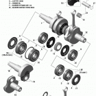002 - SUMMIT 600R E-TEC Коленвал и поршни