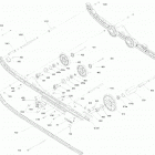 002 - FREERIDE 146 850 E-TEC 08- rear suspension - package 146'' -  lower secti...