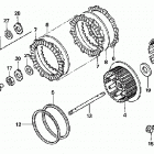 TRX450ER Сцепление