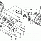 TRX300EX Крышка картера левая
