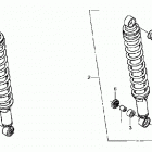 TRX500FPE Задний амортизатор