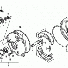 TRX250EX Rear brake drum