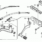 TRX500FPE Подножки и педали