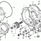 TRX700XX Крышка картера правая