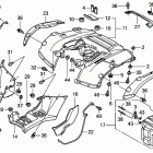 TRX500FGA Rear fender (''''''''''''''''''''''''''''''''07-)