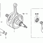TRX450ER Коленчатый вал и поршень