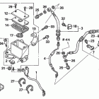 TRX450ER Главный тормозной цилиндр -передний