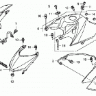 TRX250EX Front fender ('06-)