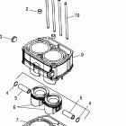 R06RF68AA RANGER 6x6 EFI 700 Piston and cylinder