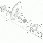 XC 450 EFI RED Водяной насос