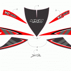 XC 450 EFI RED Наклейки