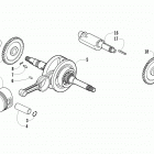 ATV 150 UTILITY WHITE Поршни и коленвал