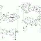 ATV ALTERRA 90 WHITE Front and rear rack assembly