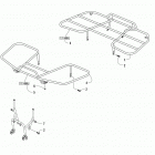 ATV 150 UTILITY WHITE Racks and bumper assembly