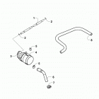 ATV ALTERRA 90 WHITE Exhaust air intake assembly
