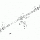 XC 450 EFI RED Вторичный привод в сборе