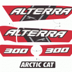 ATV ALTERRA 300 RED Наклейки