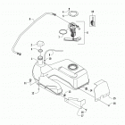 ATV ALTERRA 700 MUD PRO LTD EPS GRAY Топливный бак