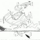 ATV ALTERRA 300 RED Front body and headlight assembly
